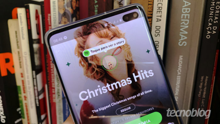 Stories do Spotify (Imagem: Bruno Gall De Blasi/Tecnoblog)