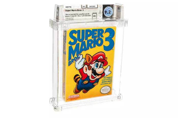 Super Mario Bros. 3: o jogo mais caro da história (Imagem: Heritage Auctions/Divulgação)