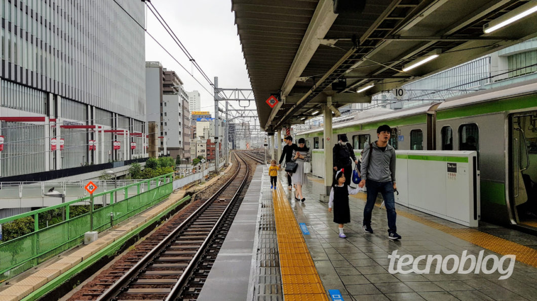 Linha de trem urbano em Tóquio (Imagem: André Fogaça/Tecnoblog)