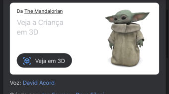 Google adiciona Grogu (Baby Yoda) como objeto 3D na busca