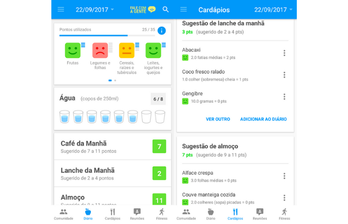 Dieta e Saúde é um dos melhores apps para reeducação alimentar