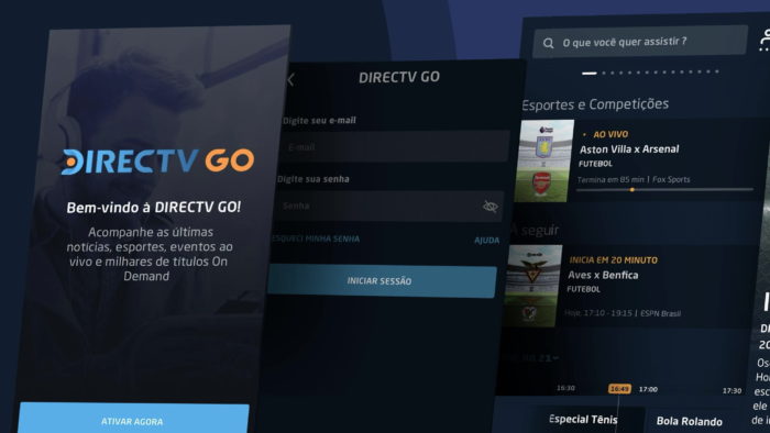 App do DirecTV Go (Imagem: Reprodução/App Store)