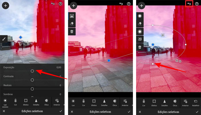 Tipos de edições seletivas no Lightroom
