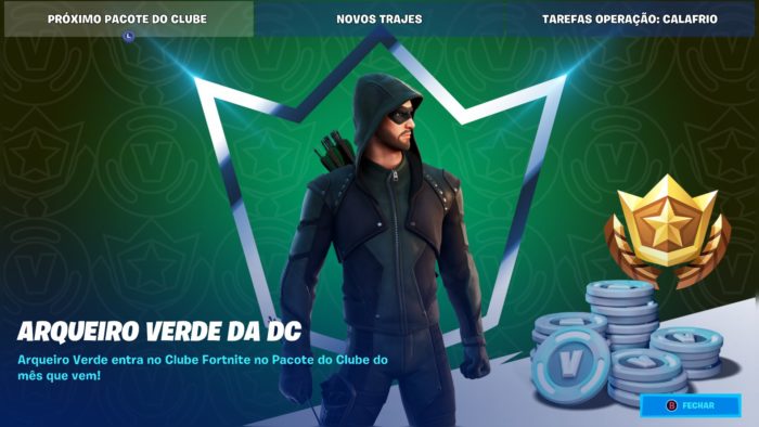 Fortnite receberá traje de Arqueiro Verde no Clube Fortnite