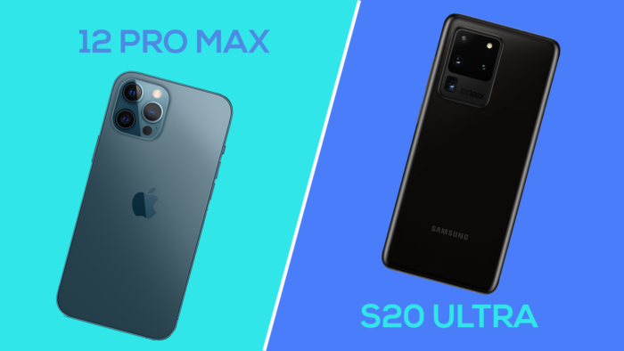 iPhone 12 Pro Max vs Galaxy S20 Ultra