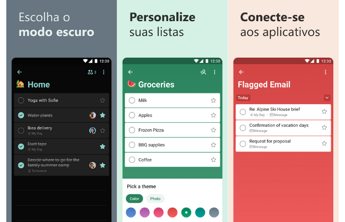 10 aplicativos de to do para fazer listas de tarefas ou compras