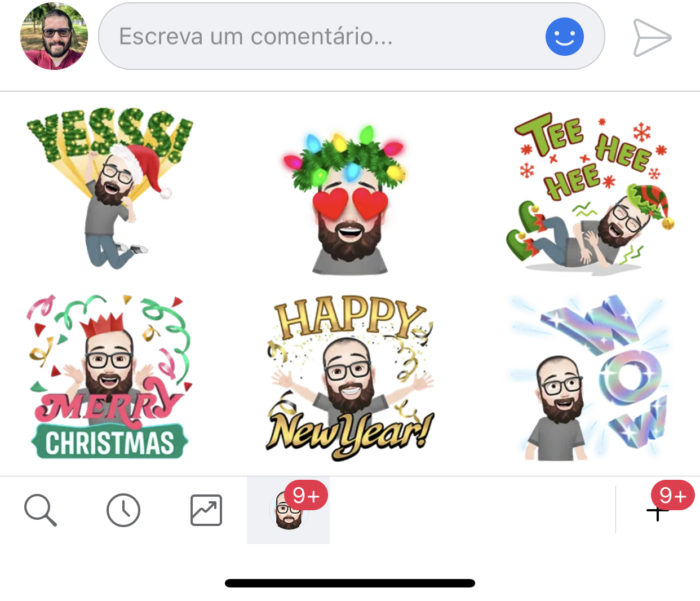 Facebook disponibiliza avatares natalinos (Imagem: reprodução)