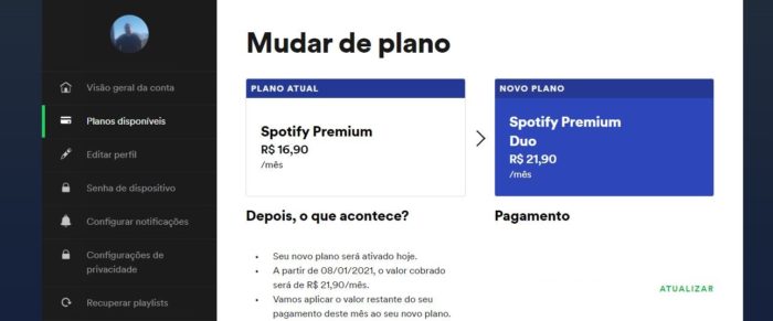 Plano Spotify Duo