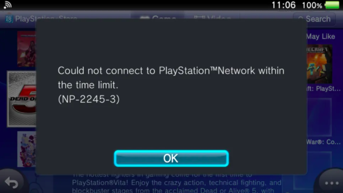 PS Store do PS Vita apresenta problemas (Imagem: Kotaku/Reprodução)
