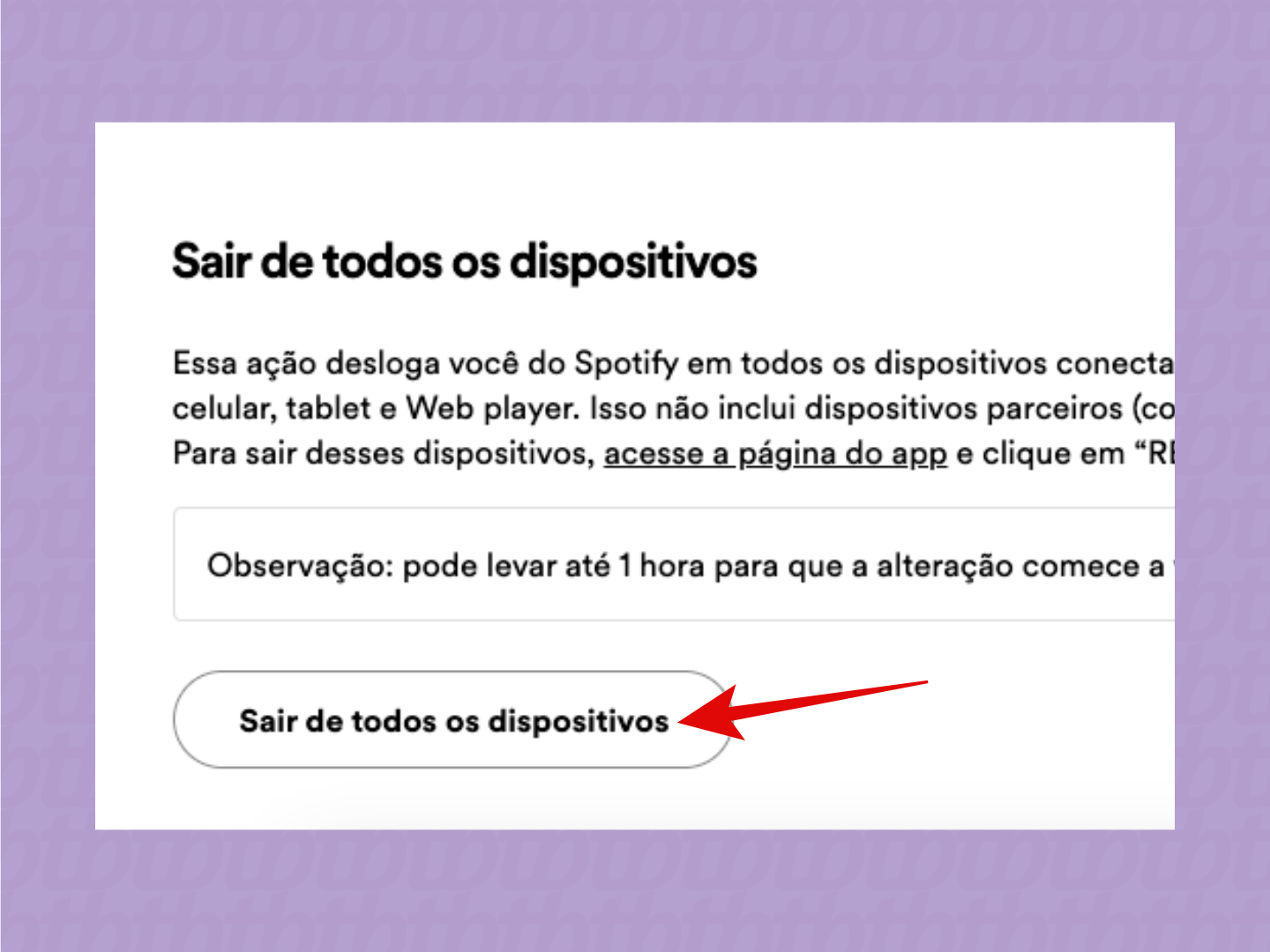 Como sair do Spotify ou desconectar sua conta de outros dispositivos ...
