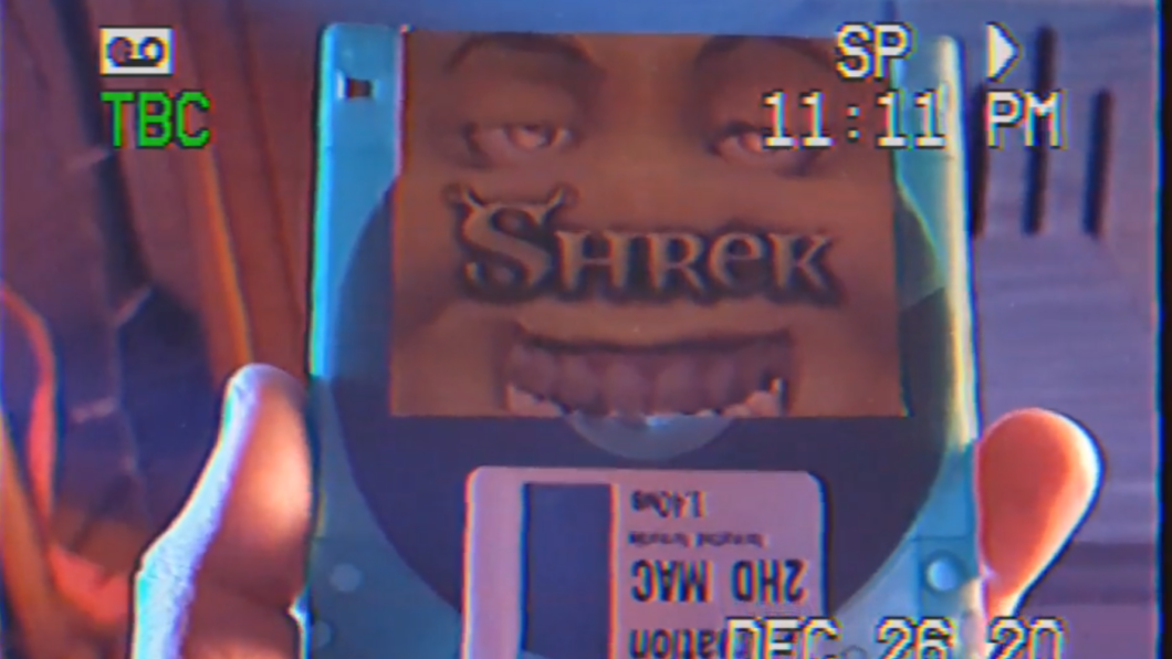 Filme de Shrek vai parar em um disquete de 1,44 MB (Imagem: reprodução/Reddit)