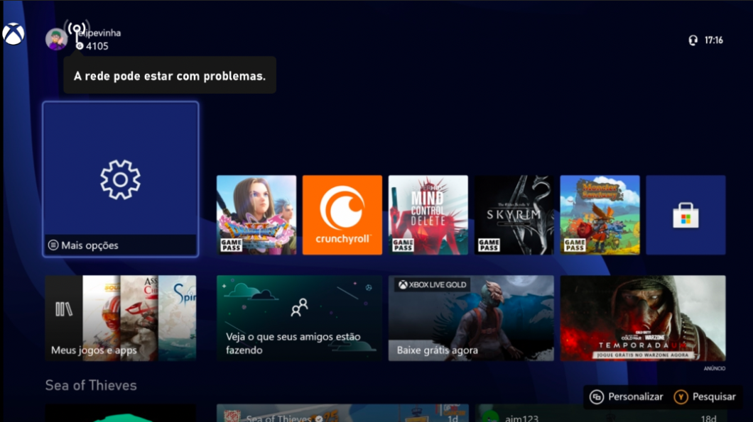 Veja como configurar seu Xbox para principal (Imagem: Felipe Vinha/Tecnoblog)