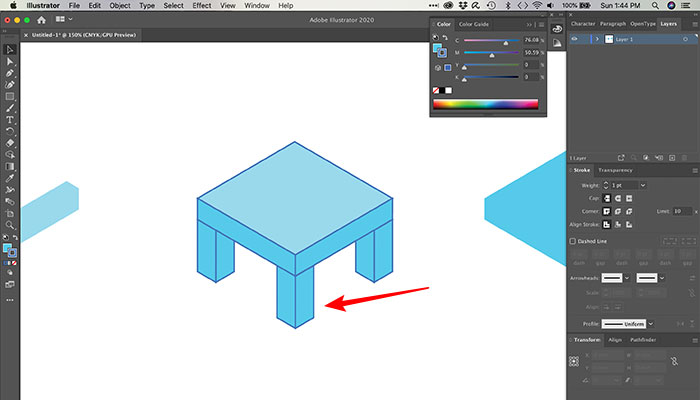 Editando formas expandidas no Illustrator