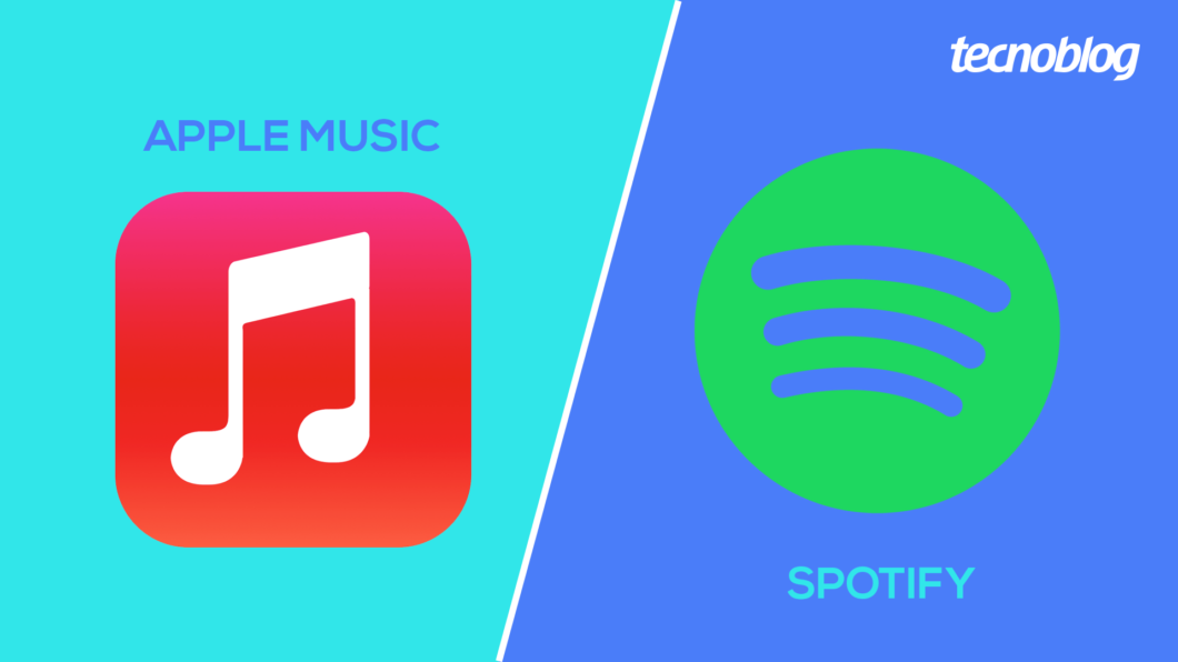 Apple Music ou Spotify? (Imagem: Tecnoblog)