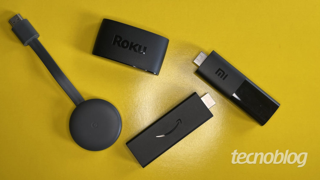 Chromecast, Mi TV Stick, Fire TV Stick Lite ou Roku Express (Imagem: Darlan Helder/Tecnoblog)
