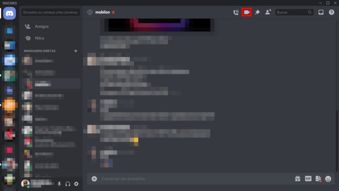 Tela de chat do Discord (Imagem: Reprodução/Discord)