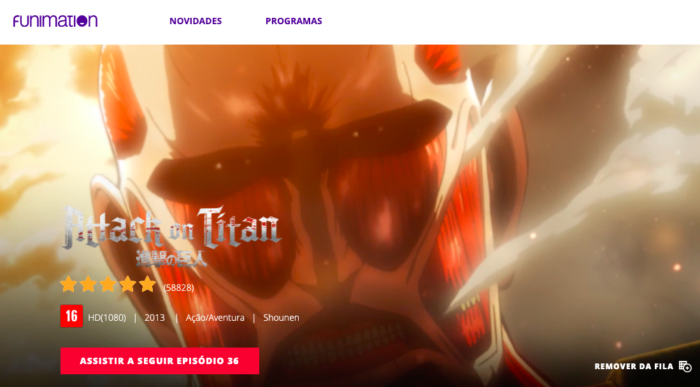 Já é possível assistir Funimation no Android (Imagem: Felipe Vinha/Tecnoblog)