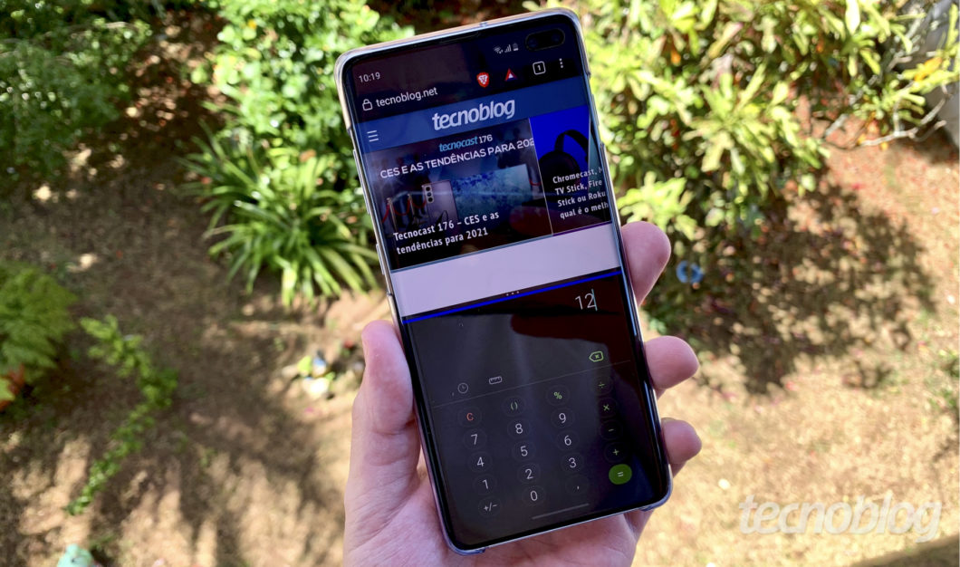 Split screen on Galaxy S10+ with Android 11 (Image: Bruno Gall De Blasi/DIGITALTREND)