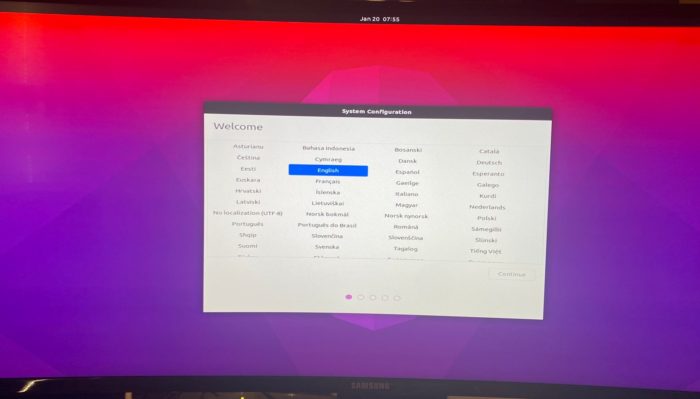 Mac Mini com M1 rodando Ubuntu (imagem: Twitter/Chris Wade)