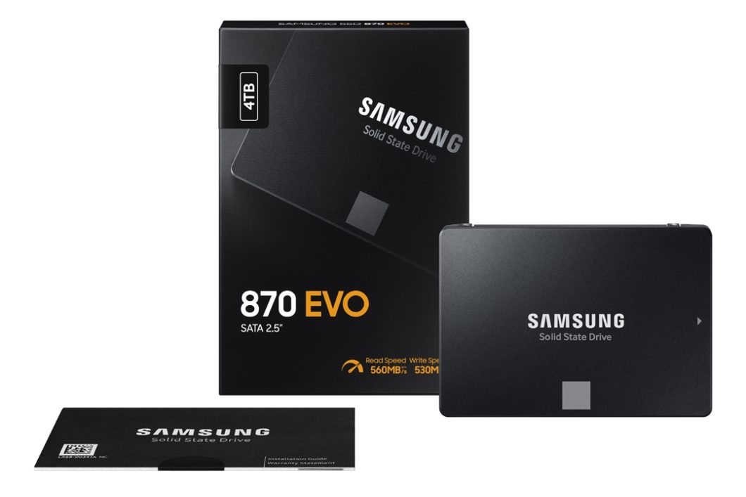 SSD 870 Evo de 4 TB (imagem: divulgação/Samsung)