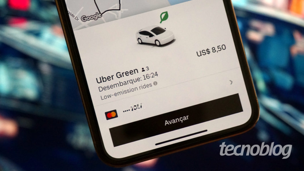 Aplicativo da Uber (Imagem: André Fogaça/Tecnoblog)