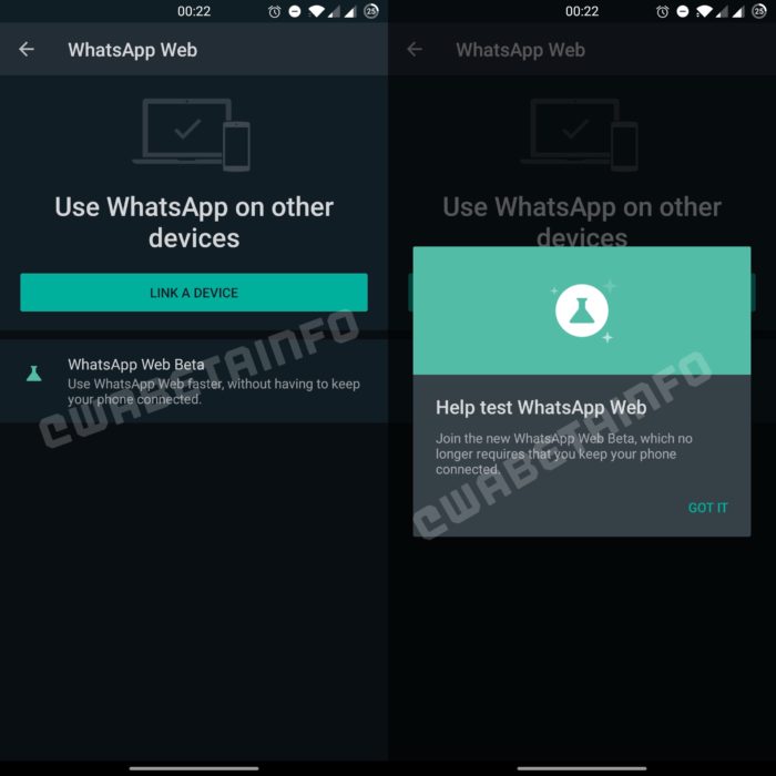 WhatsApp Web Beta (imagem: WABetaInfo)