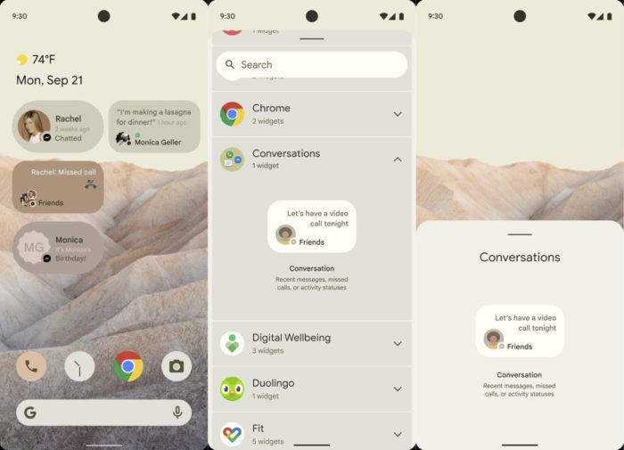 Android 12 pode ganhar novos widgets (Imagem: Reprodução/XDA-Developers)