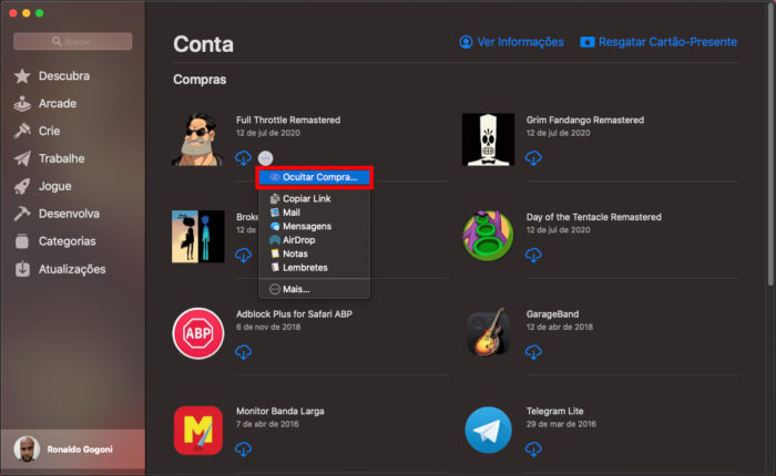 Como tirar um aplicativo da nuvem da App Store [Ocultar compra] – Tecnoblog