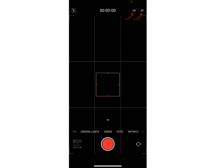 Mudando resolução e formato de vídeo no iPhone