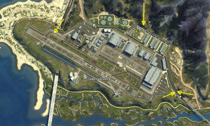 localização do aeroporto de Los Santos no GTA 5 