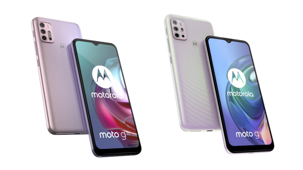 Motorola Moto G10 e Moto G30 (Imagem: Divulgação/Motorola)
