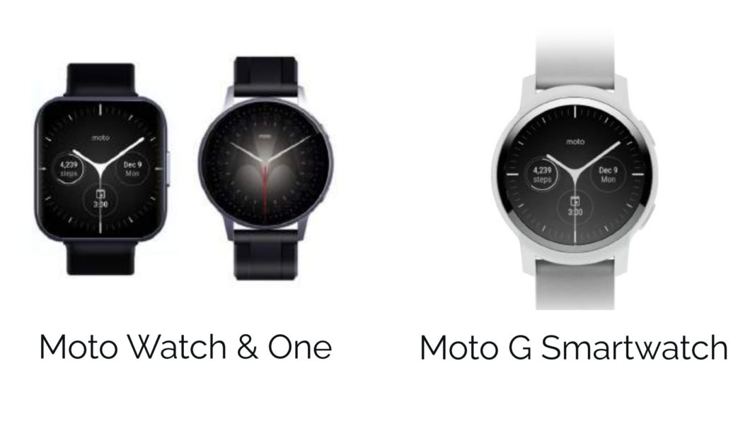 Moto Watch, Moto One e Moto G Smartwatch (Imagem: Reprodução / CE Brands)