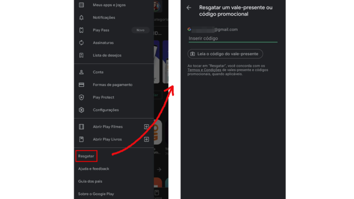 Como resgatar código vale presente no Google Play 