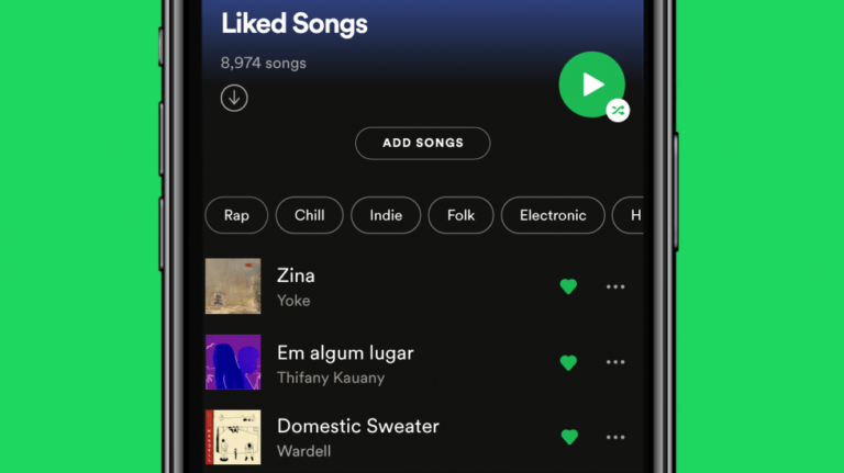 Spotify adiciona filtro por humor e tipo em playlist de músicas curtidas
