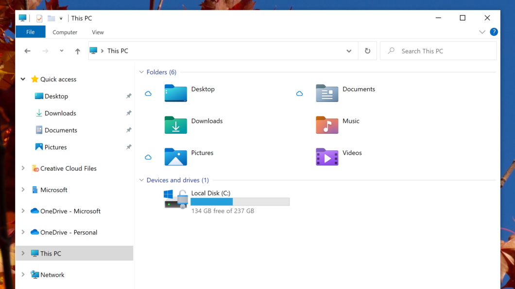 Novos ícones do Windows 10 (Imagem: Divulgação/Microsoft)