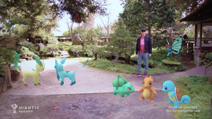 Conceito de Pokémon GO no HoloLens 2 (Imagem: Divulgação/Niantic)