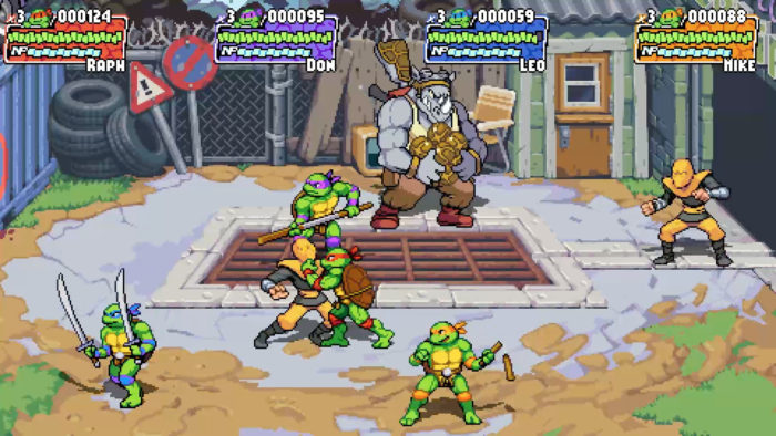 Teenage Mutant Ninja Turtles: Shredder's Revenge tem tartarugas de volta no estilo do fliperama (Imagem: Divulgação/DotEmu)