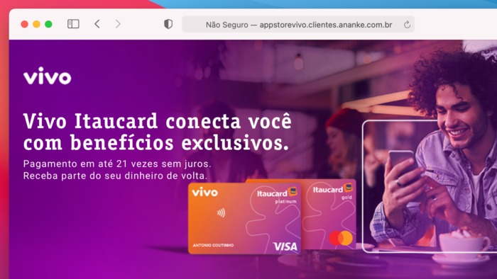 Vivo Itaucard é um cartão de crédito com cashback que permite zerar anuidade