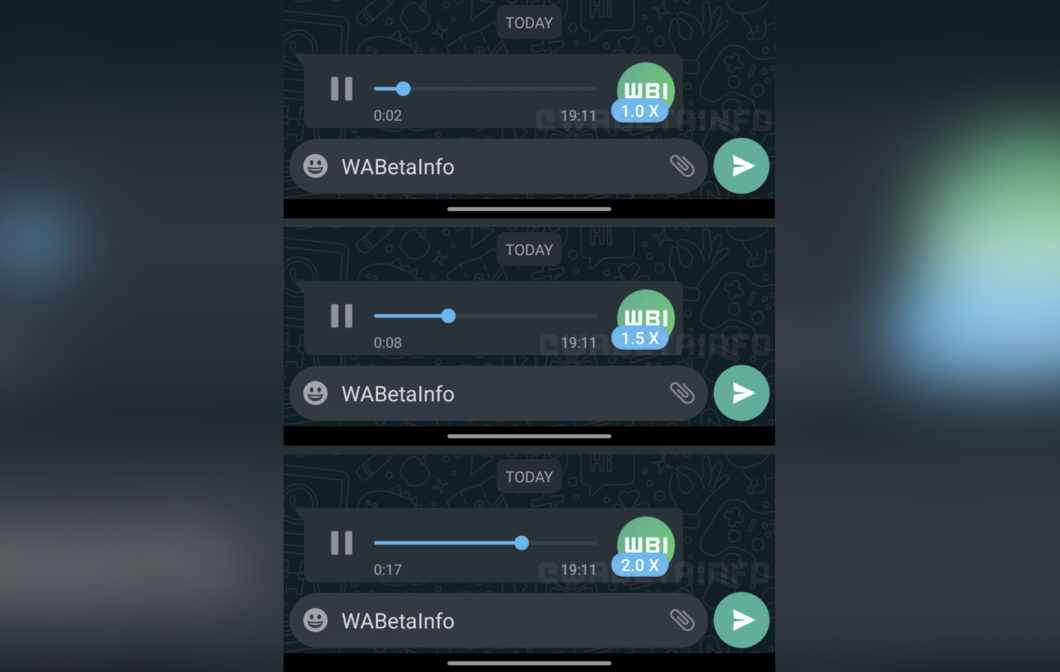 WhatsApp trabalha em função para acelerar reprodução de áudios