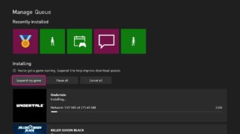 Xbox One e Series X|S testam botão “suspender jogo” para acelerar downloads