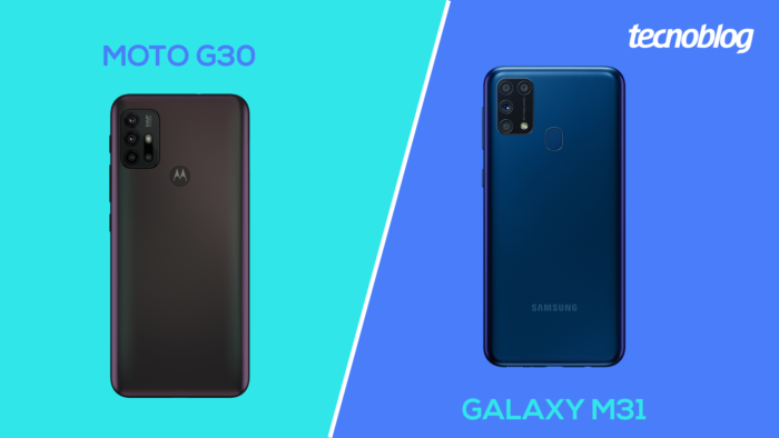 Moto G30 vs Galaxy M31 (Imagem: Vitor Pádua/Tecnoblog)