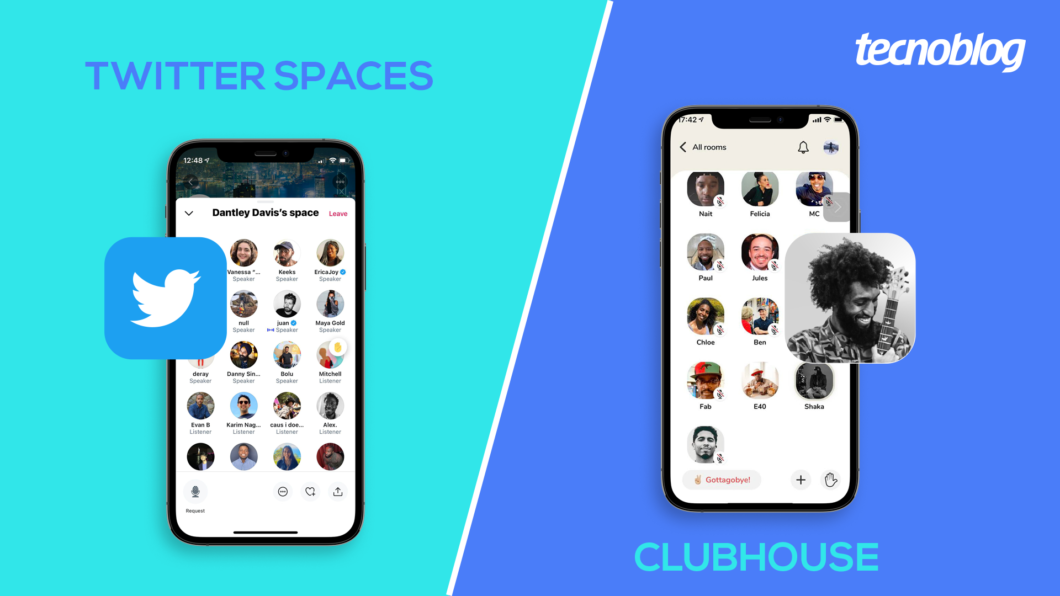 Twitter Spaces vs Clubhouse; qual deles usar? (Imagem: Vitor Pádua/Tecnoblog)