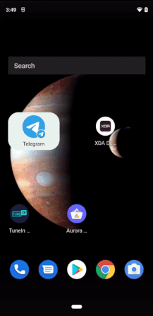 Splash screen no Android 12 (Imagem: XDA Developers)