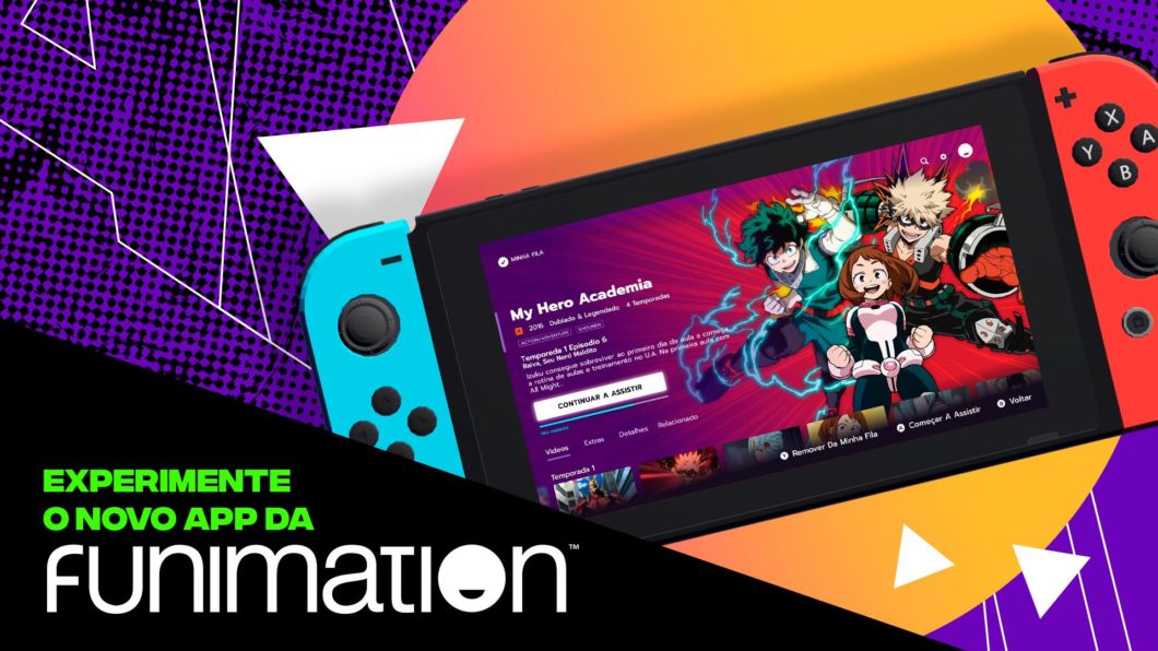 Funimation no Nintendo Switch (Imagem: Divulgação/Funimation)