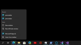 Prévia do Windows 10 traz menu flutuante na Barra de Tarefas