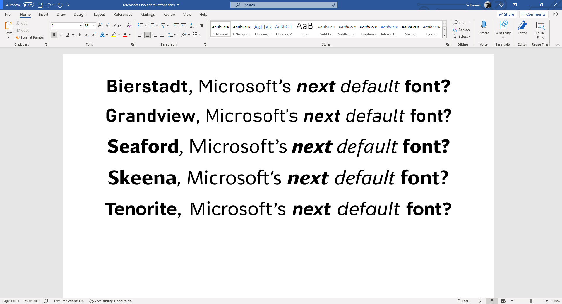 Microsoft vai escolher nova fonte padrão do Office e quer sua ajuda