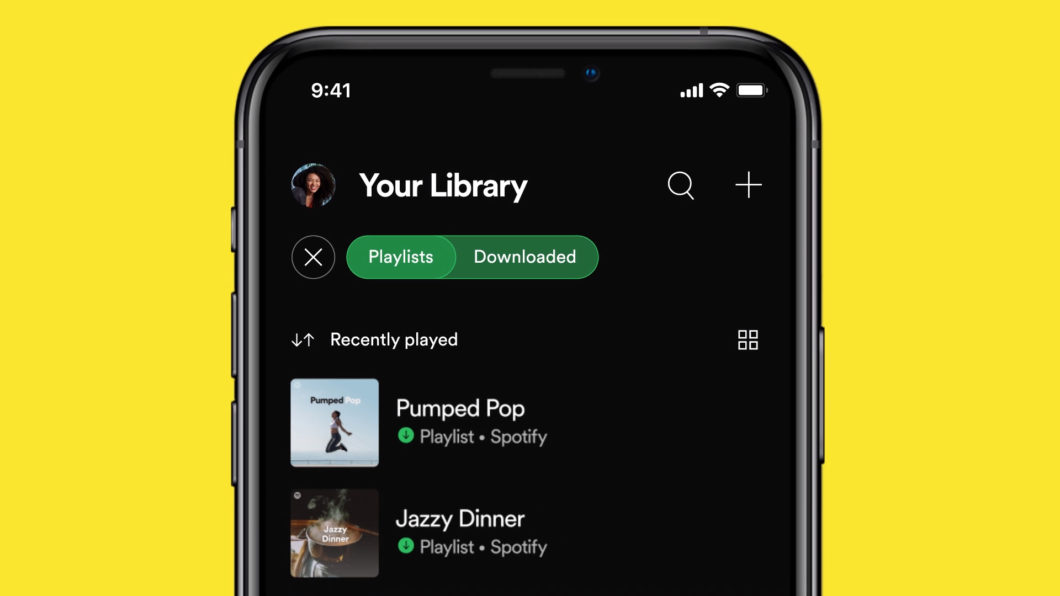 Spotify atualiza interface da biblioteca no iOS e Android (Imagem: Divulgação)