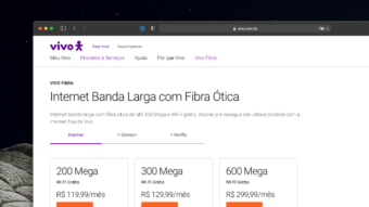 Vivo Fibra desiste da velocidade de 70 Mb/s e aumenta plano básico