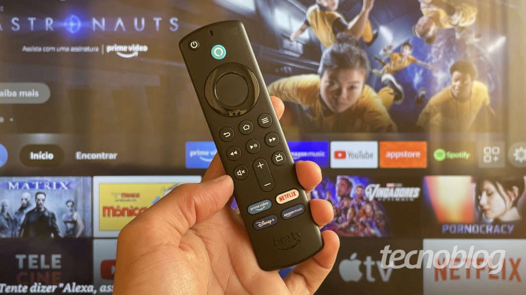 Amazon Fire TV Stick 4K (Imagem: Darlan Helder/Tecnoblog)