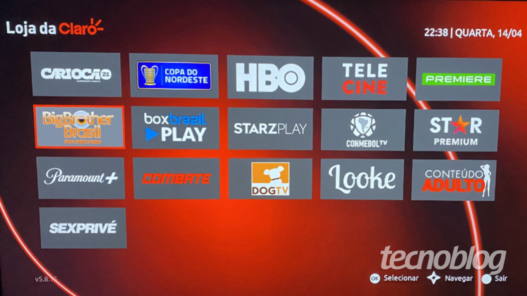 Claro Box TV é lançado com streaming de canais por R$ 49,90 mensais –  Tecnoblog